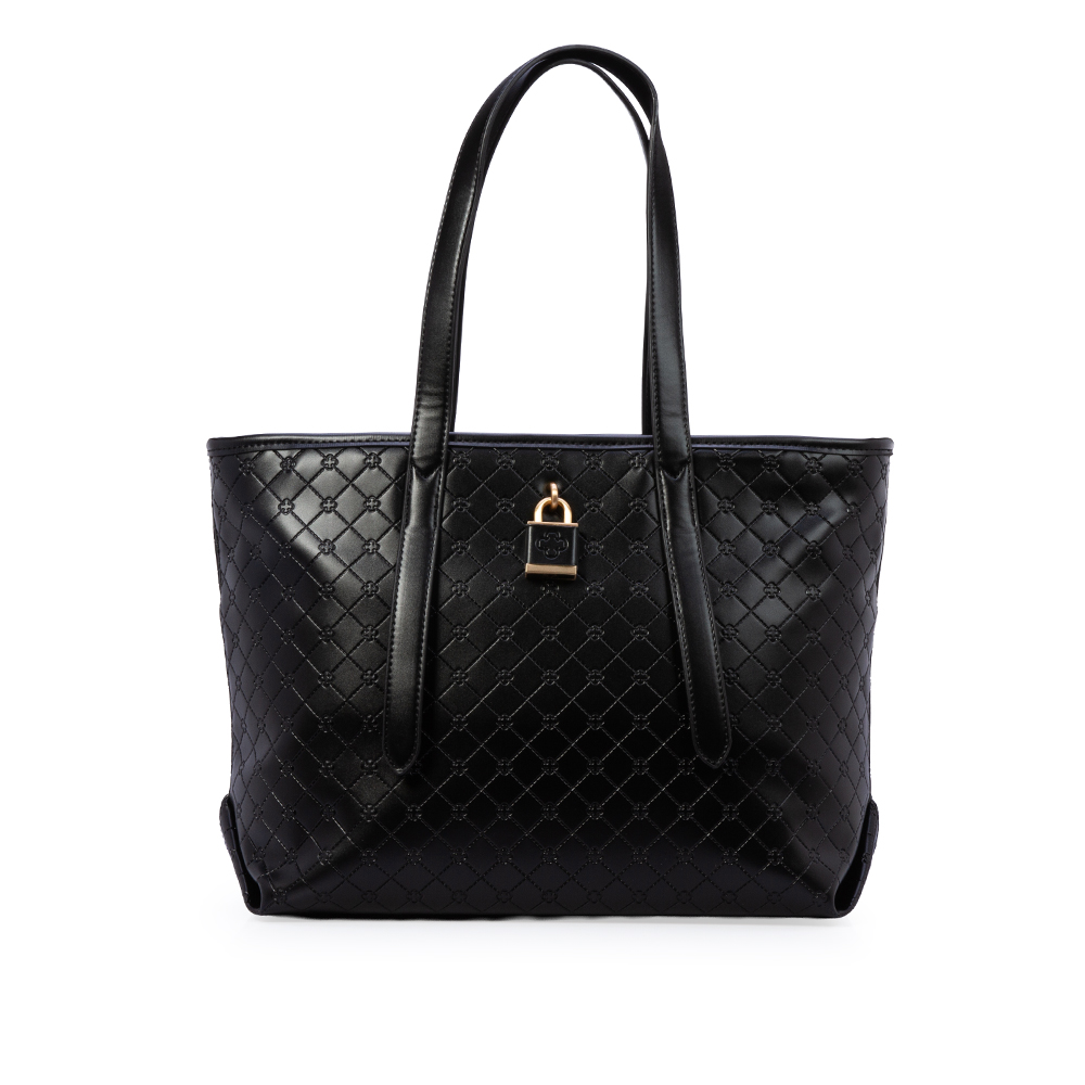 BOLSA GRANDE PRETA MONOGRAMA SHOPPER image number 0