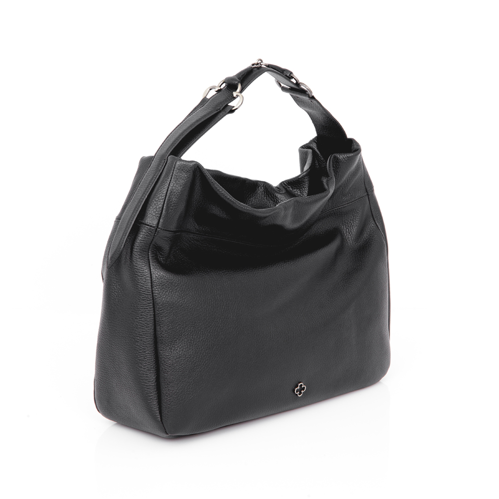 BOLSA CAPODARTE COURO PRETA HOBO image number 3