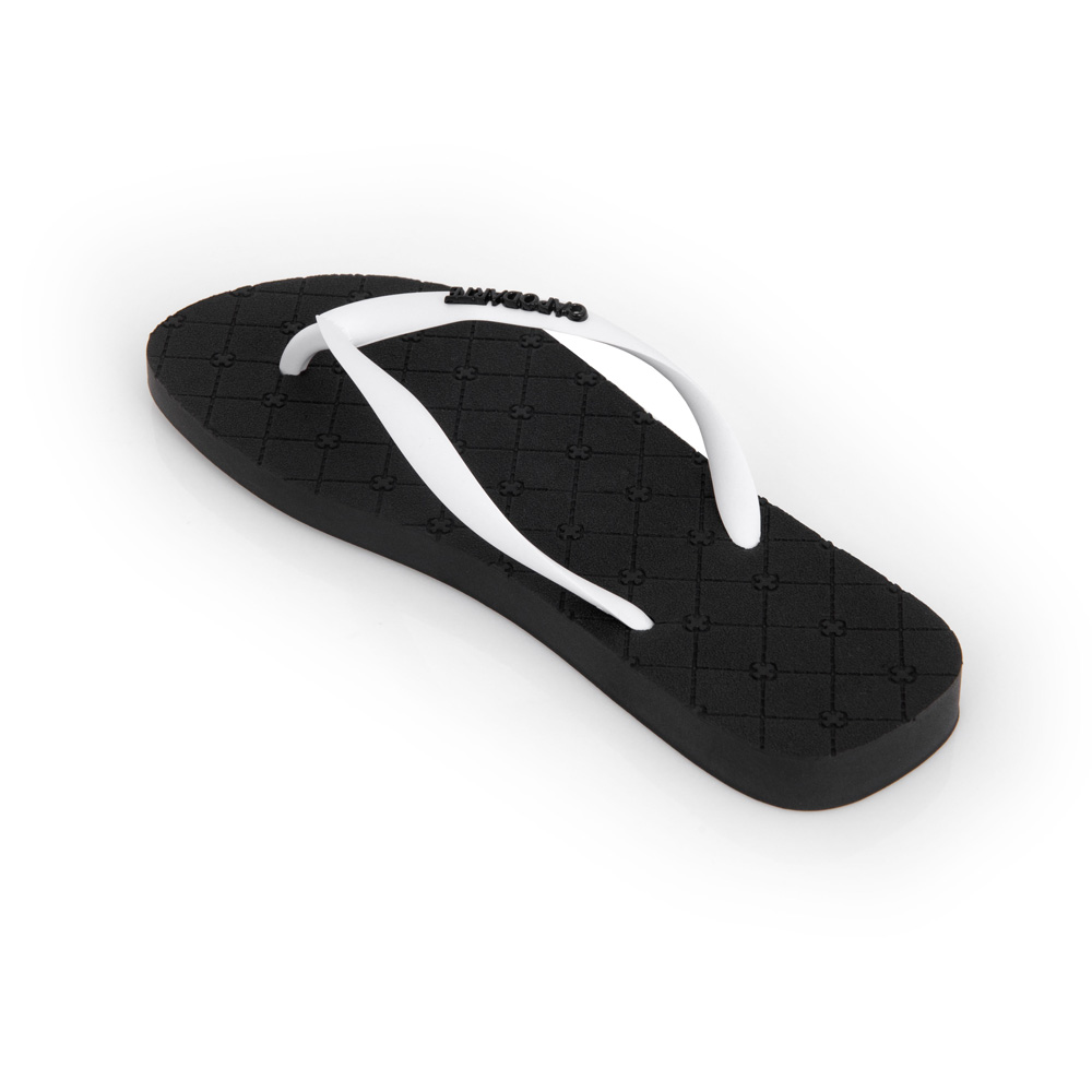 CHINELO DE DEDO MONOGRAMA BRANCO E PRETO image number 2