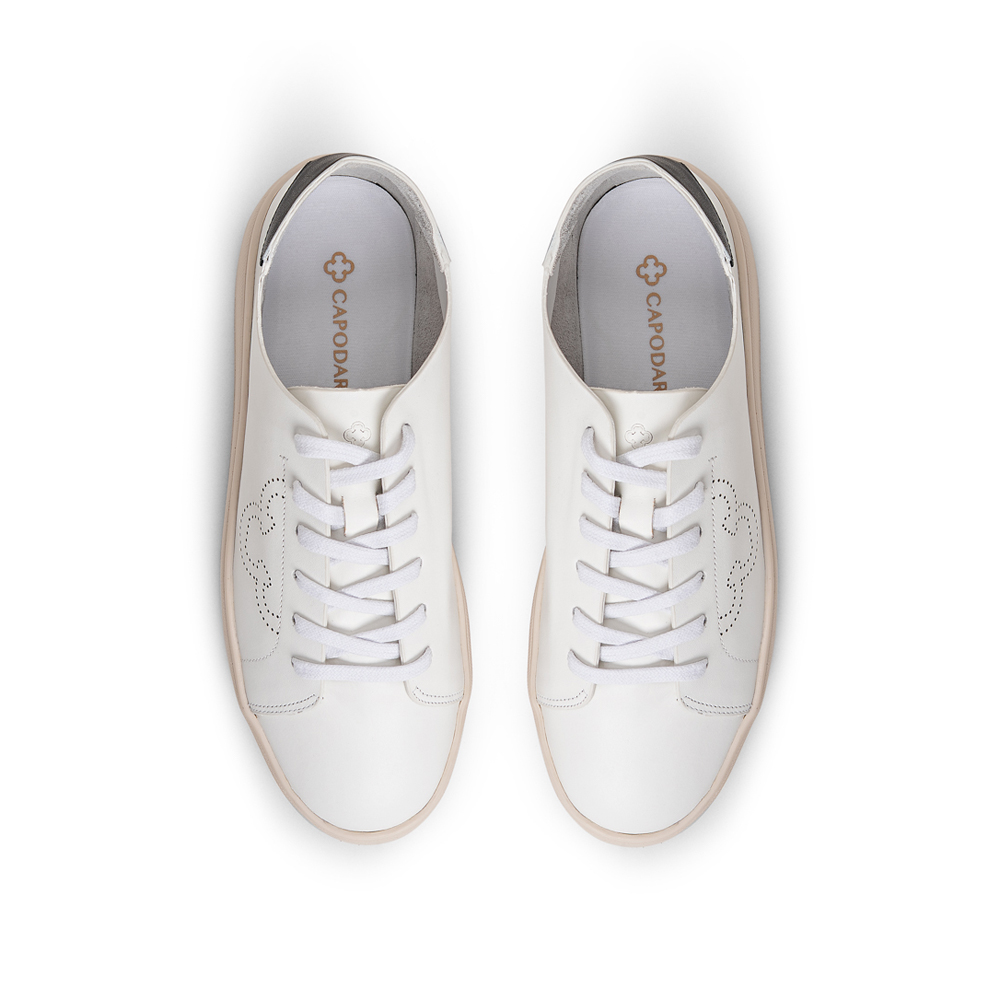 T&Ecirc;NIS FEMININO BRANCO DE COURO AMARRA&Ccedil;&Atilde;O image number 4