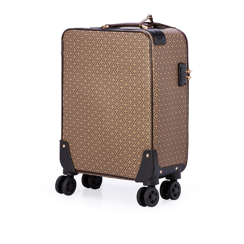 MALA DE BORDO 4 RODAS 360&deg; CAF&Eacute; MONOGRAMA + TAG IDENTIFICA&Ccedil;&Atilde;O image number 2