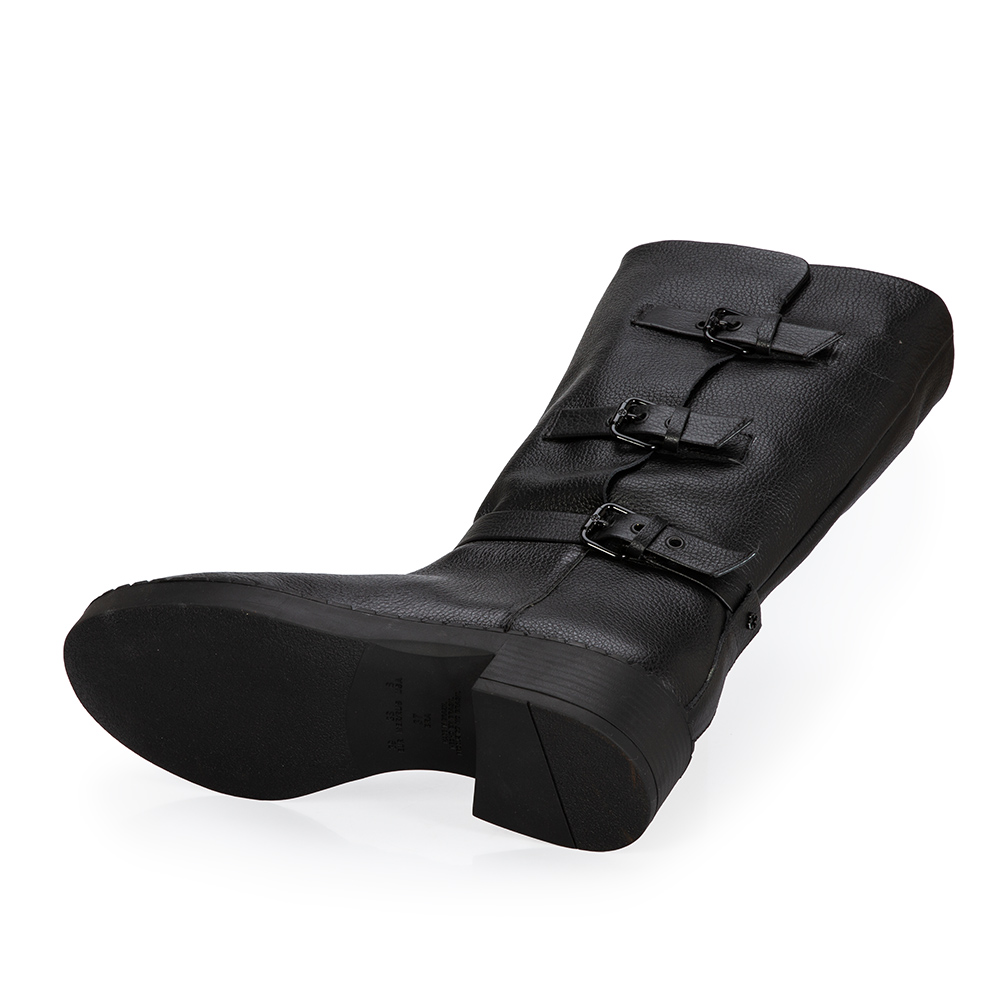 BOTA PRETA CANO LONGO FIVELAS COURO image number 3