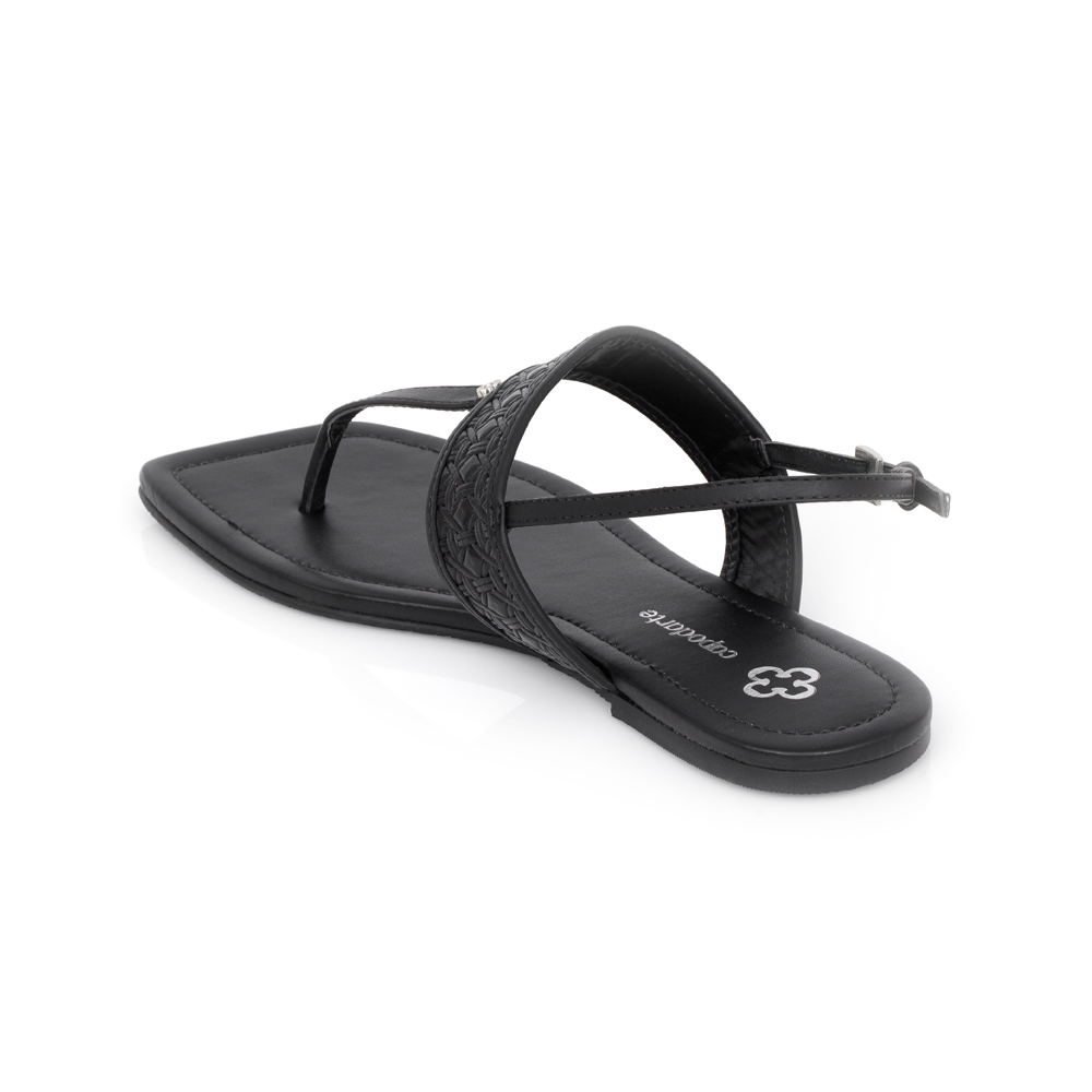 RASTEIRA PRETA COURO CROCHET image number 2