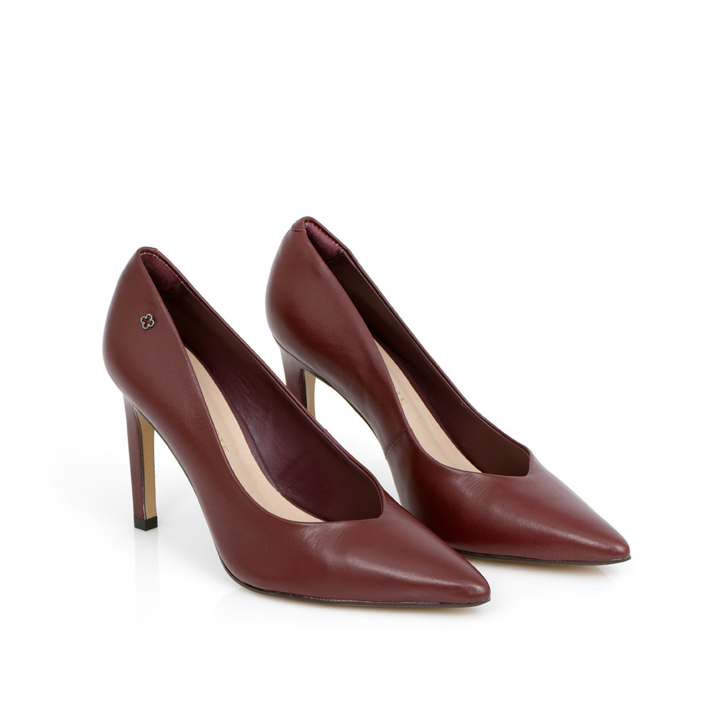 SCARPIN SALTO FINO BORD&Ocirc; DE COURO image number 1