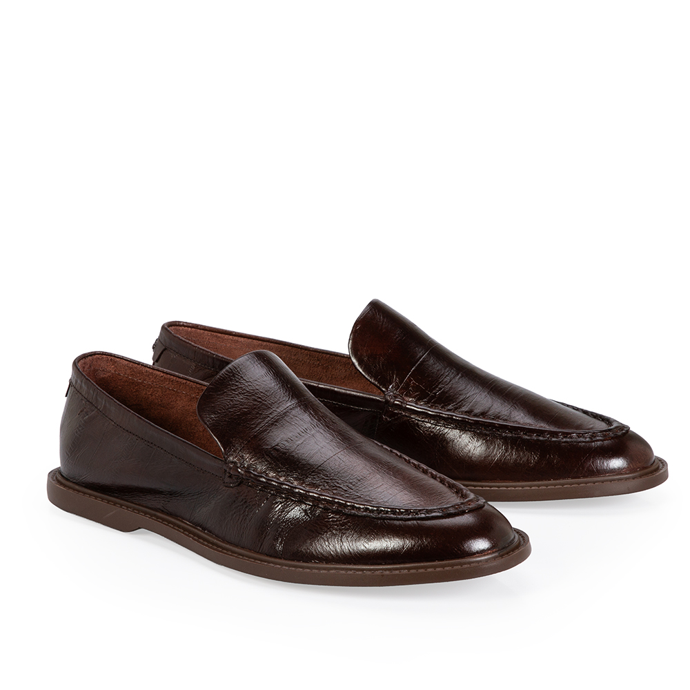 LOAFER MOCASSIM MARROM DE COURO image number 1