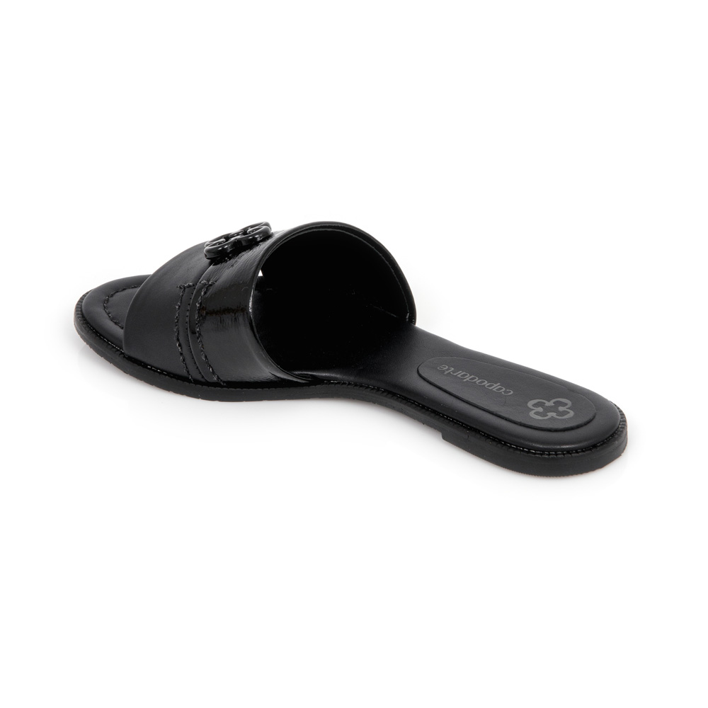 CHINELO PRETO RASTEIRA COURO image number 2