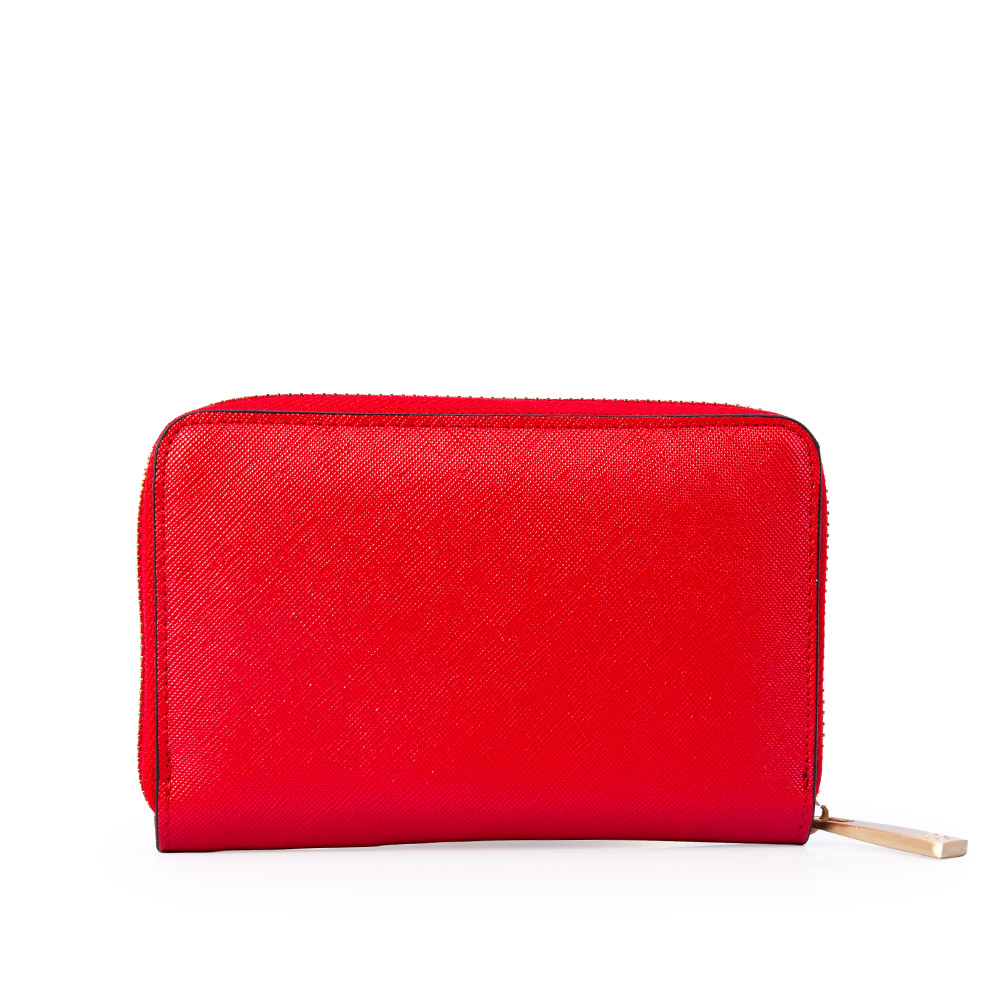 CARTEIRA PEQUENA VERMELHA SAFIANO image number 2
