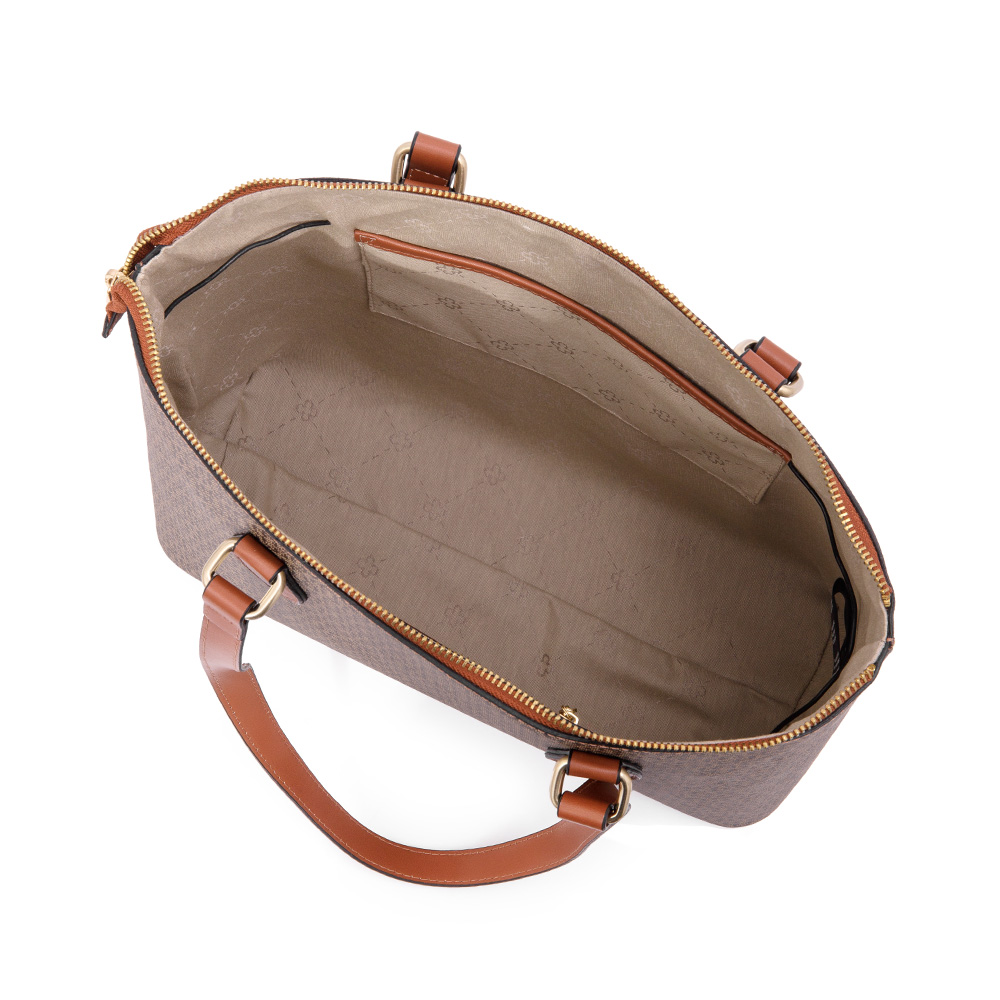 BOLSA SHOPPER CARAMELO MONOGRAMA image number 4