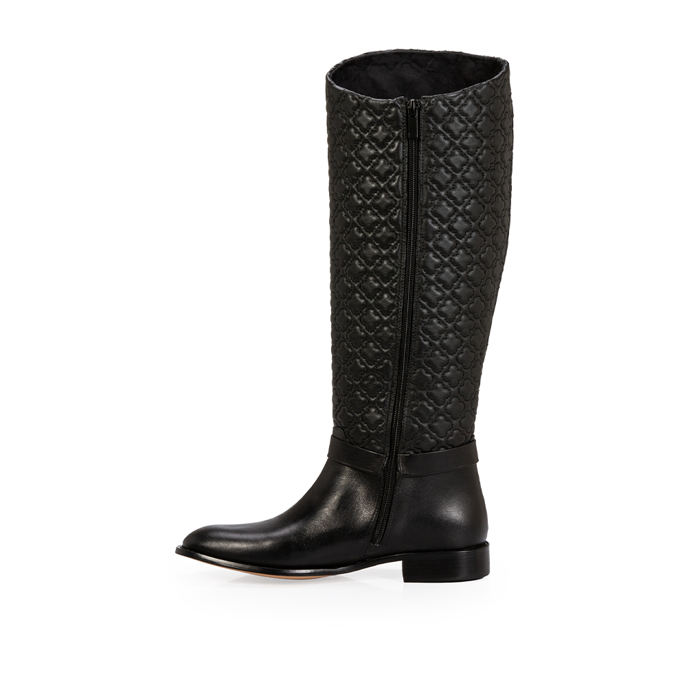 BOTA CANO ALTO COURO MATELASS&Ecirc; PRETO image number 2