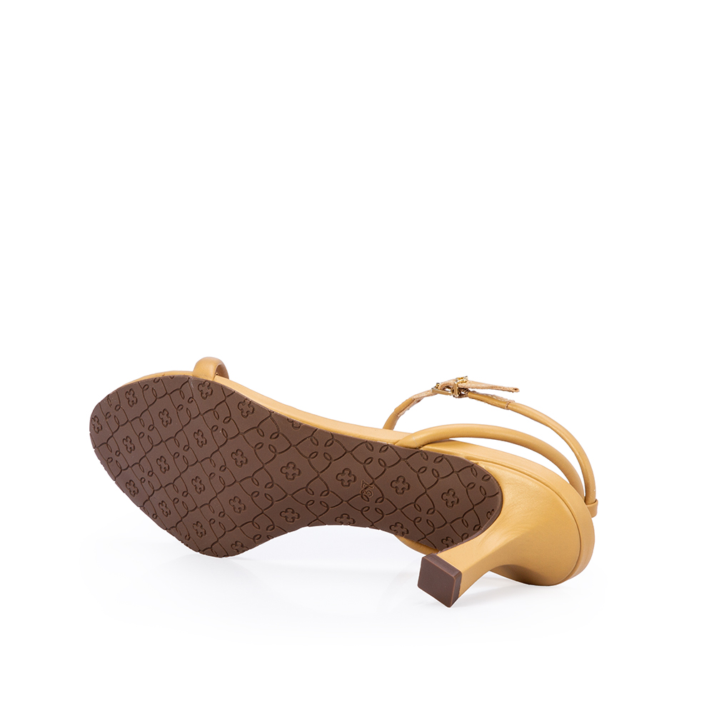 SAND&Aacute;LIA SALTO M&Eacute;DIO BEGE SAVANA DE COURO image number 3