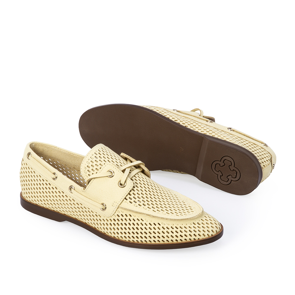 LOAFER MOCASSIM CREME BRULLE DE COURO NOBUCK image number 3