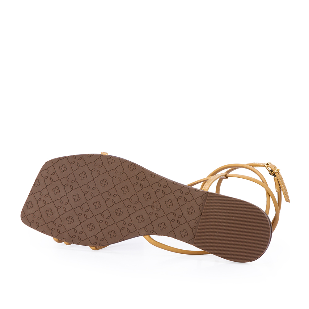 SANDÁLIA RASTEIRA BEGE SAVANA DE COURO BICO QUADRADO image number 3