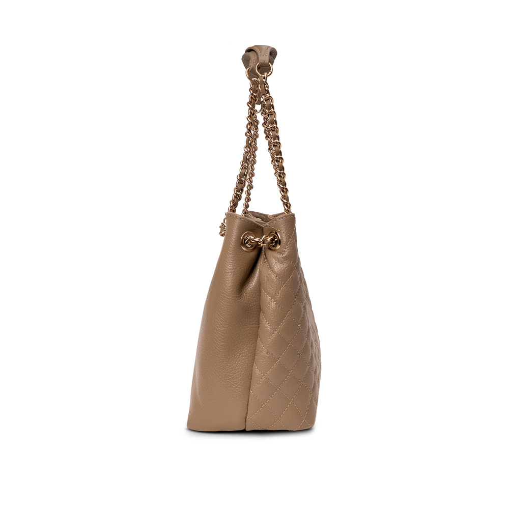 BOLSA MÉDIA VERDE ALBERO DE COURO MATELASSÊ CARINA image number 1