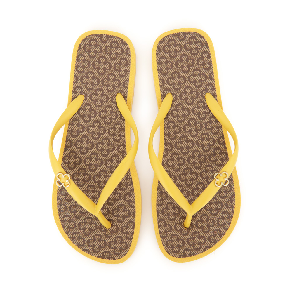 CHINELO DE DEDO INJETADO MONOGRAMA AMARELO DAMASCO image number 4