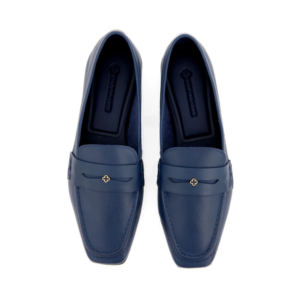 LOAFER MOCASSIM DE COURO MARINHO AZZURRO image number 4