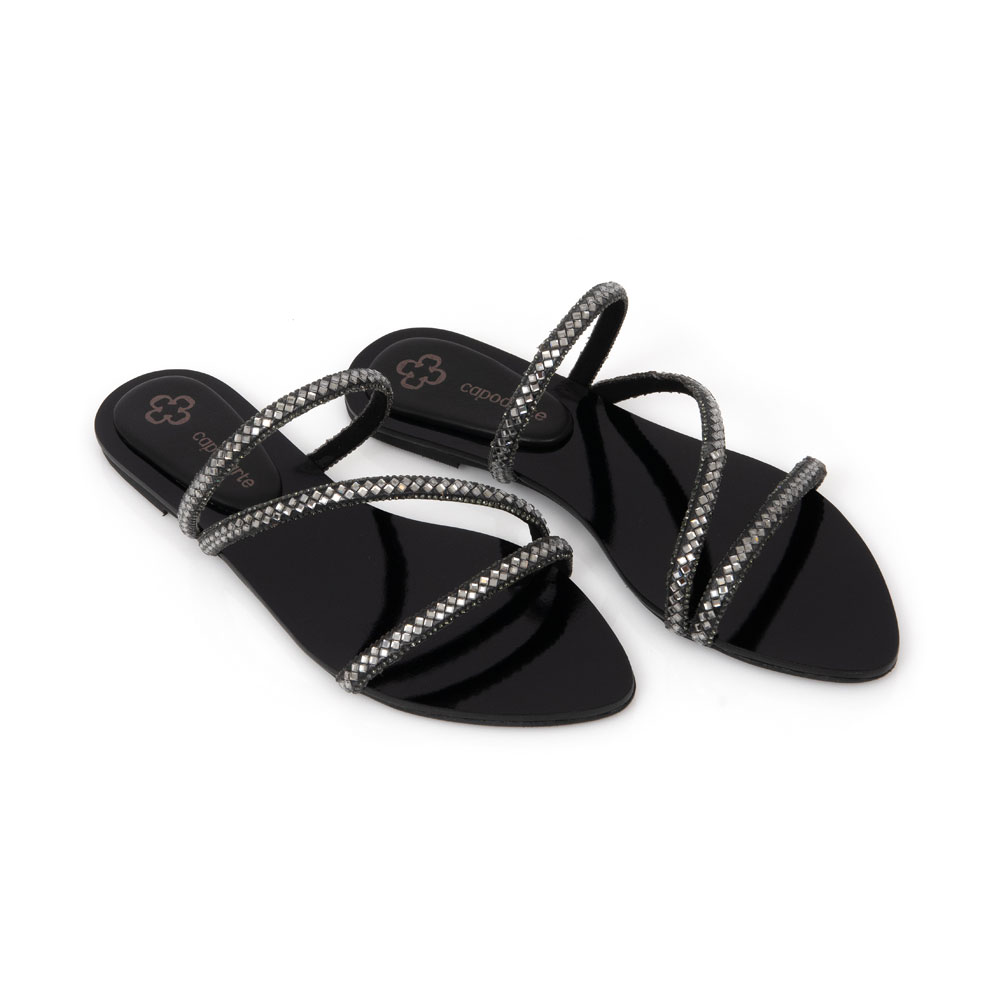 CHINELO RASTEIRA PRETO PEDRARIAS image number 1