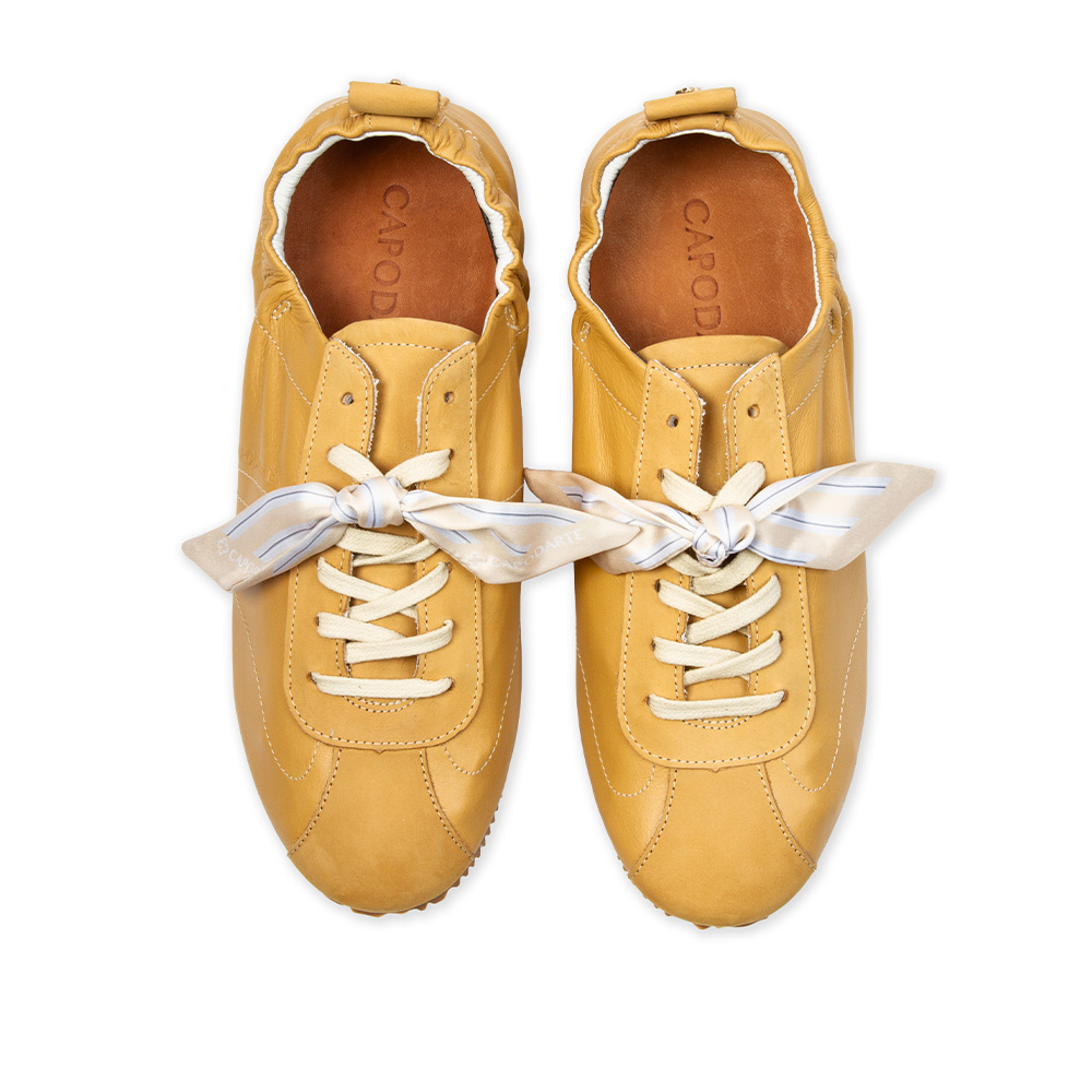 T&Ecirc;NIS FEMININO BEGE SAVANA COURO BALLERINA SNEAKERS + LEN&Ccedil;O image number 4