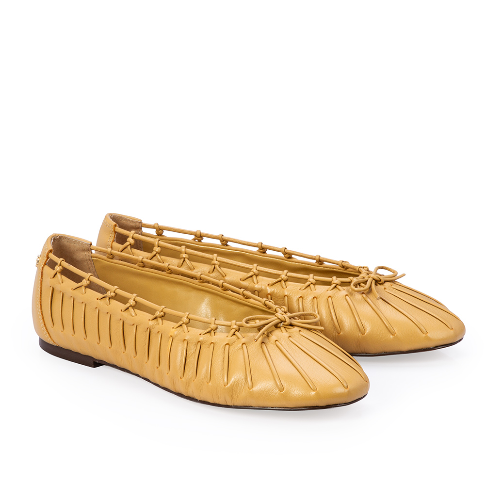 SAPATILHA BEGE SAVANA DE COURO TRAMADO image number 2