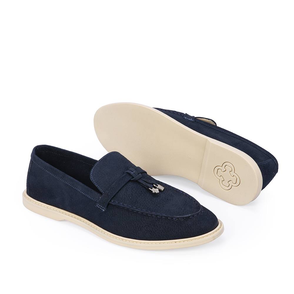 LOAFER MOCASSIM MARINHO AZZURRO COURO NOBUCK image number 3