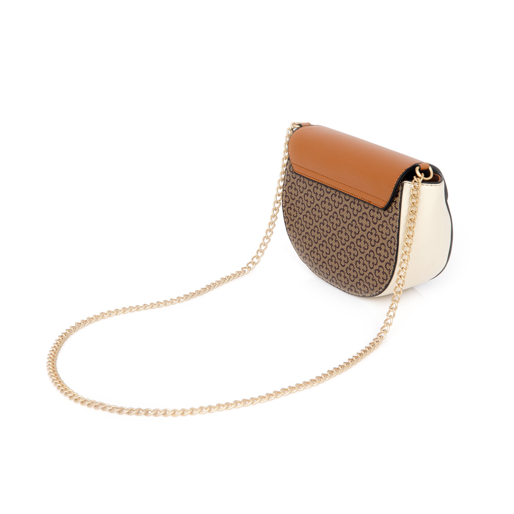 BOLSA PEQUENA CARAMELO MONOGRAMA AL&Ccedil;A CORRENTE image number 2