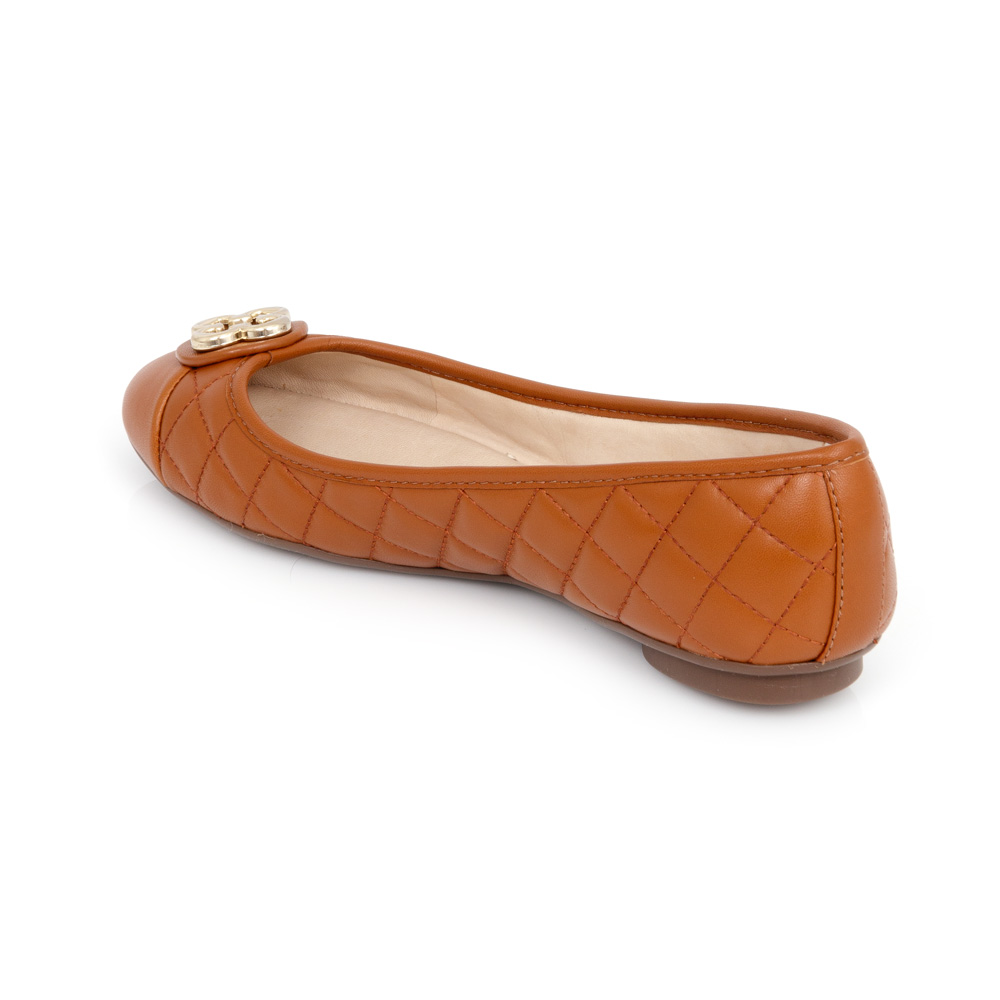 SAPATILHA CATHERINE MODERNITÁ CARAMELO CAMEL DE COURO image number 2