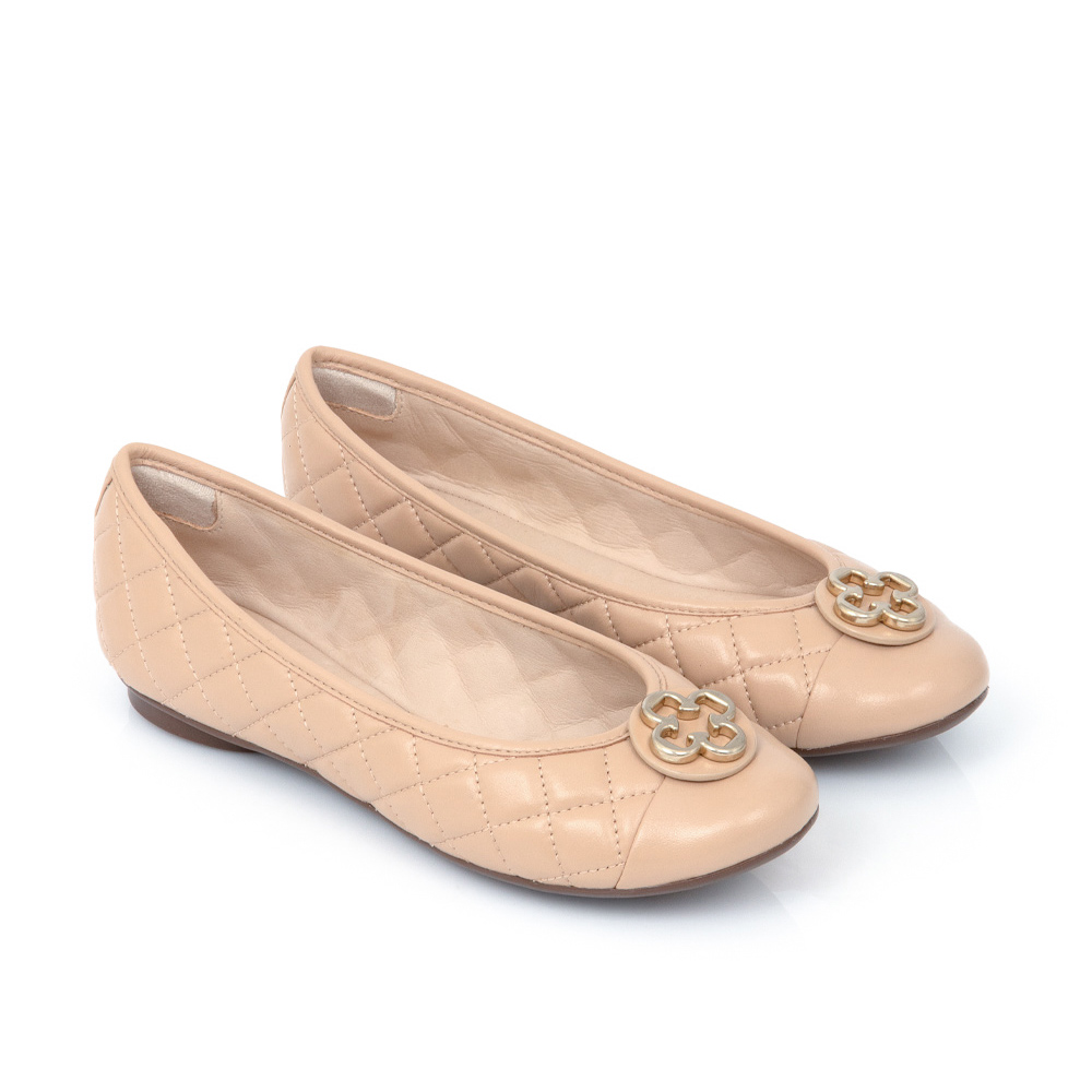 SAPATILHA COURO MATELASSE CATHERINE NUDE SEDA image number 1