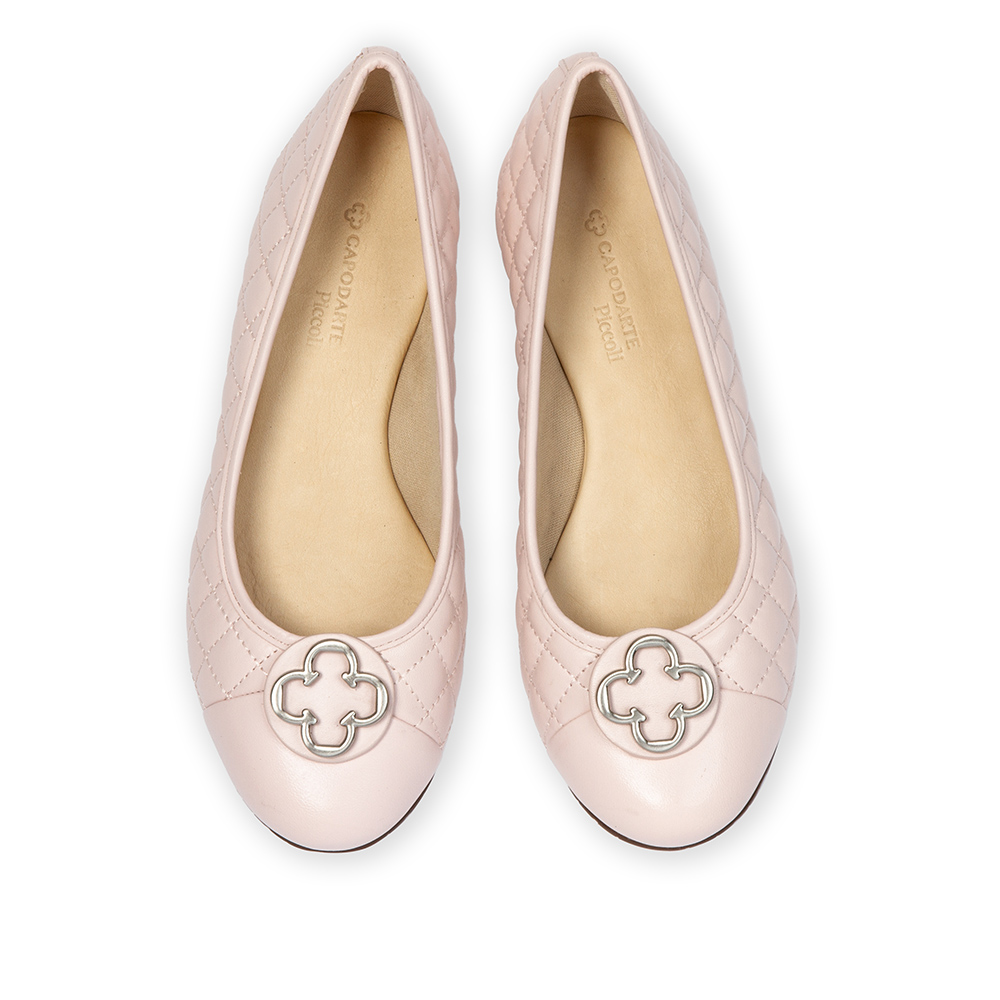SAPATILHA CATHERINE INFANTIL COURO ROSA PE&Ocirc;NIA image number 4