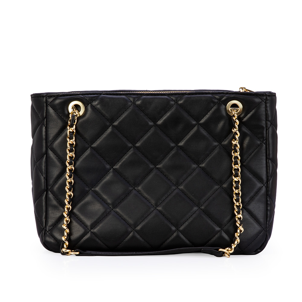 BOLSA GRANDE PRETA MATELASS&Ecirc; SHOPPER image number 2