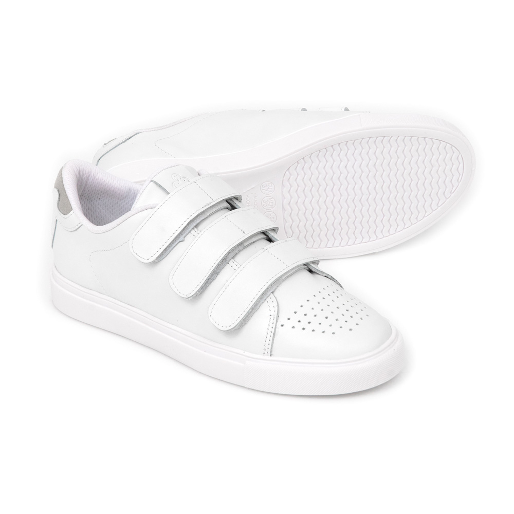TÊNIS BRANCO DE COURO FECHO VELCRO image number 3