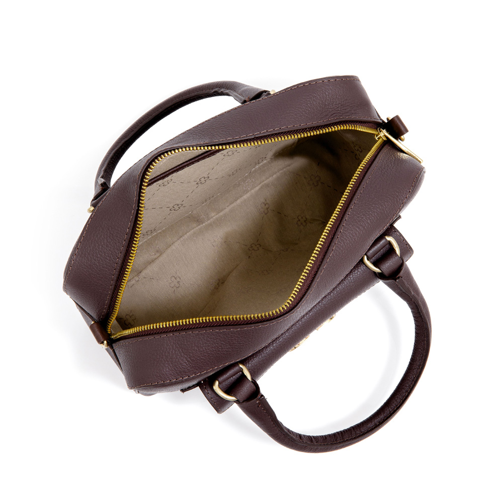 BOLSA TOTE MARROM DE COURO image number 4