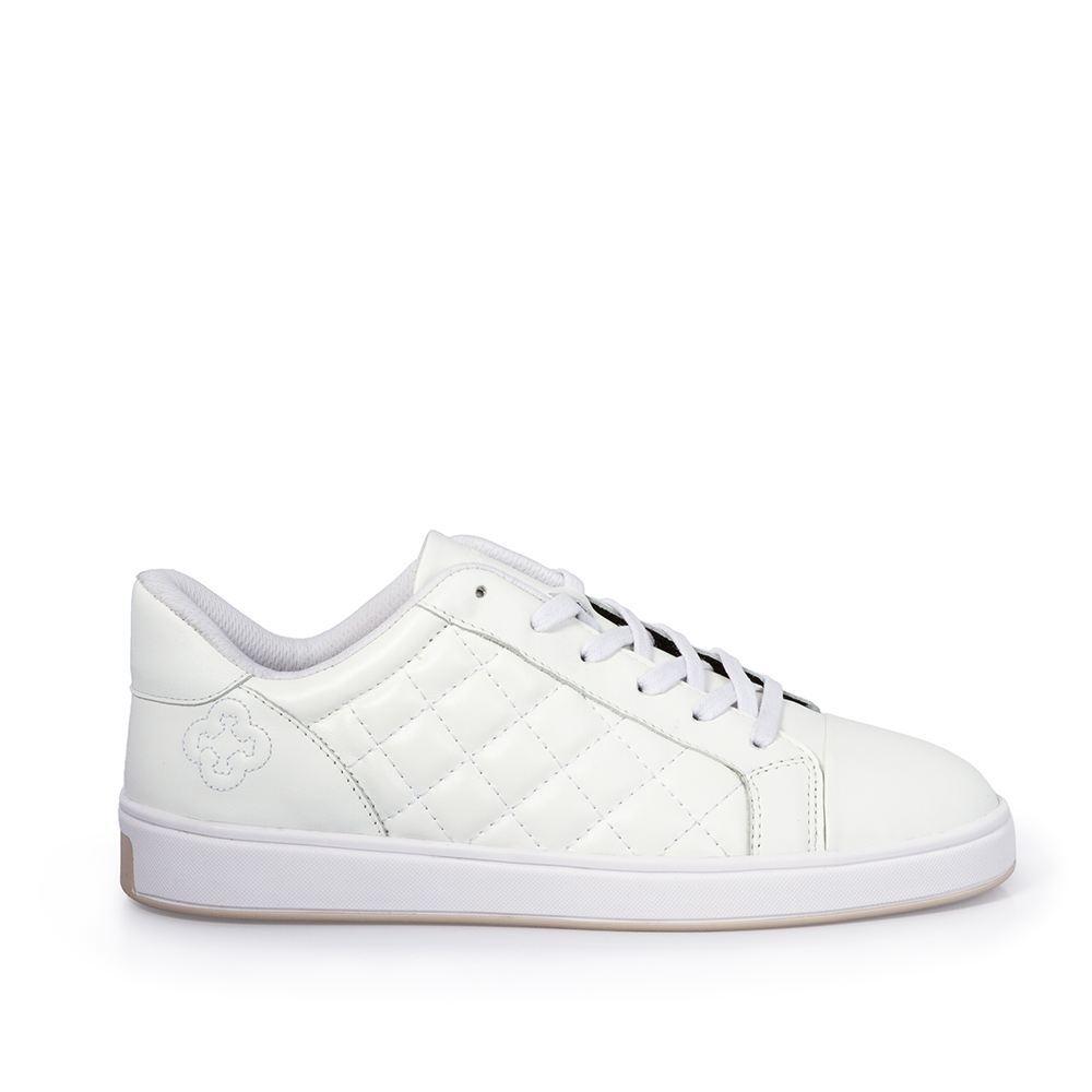 T&Ecirc;NIS FEMININO BRANCO DE COURO AMARRA&Ccedil;&Atilde;O MATELASS&Ecirc; image number 0