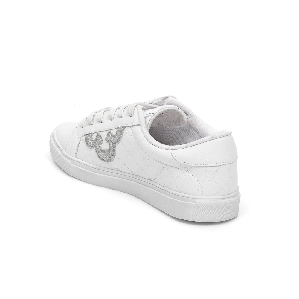 TÊNIS FEMININO BRANCO AMARRAÇÃO GLITTER image number 2